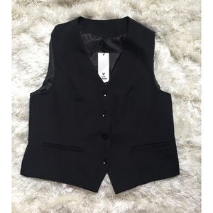 Black Womens Suit Vest